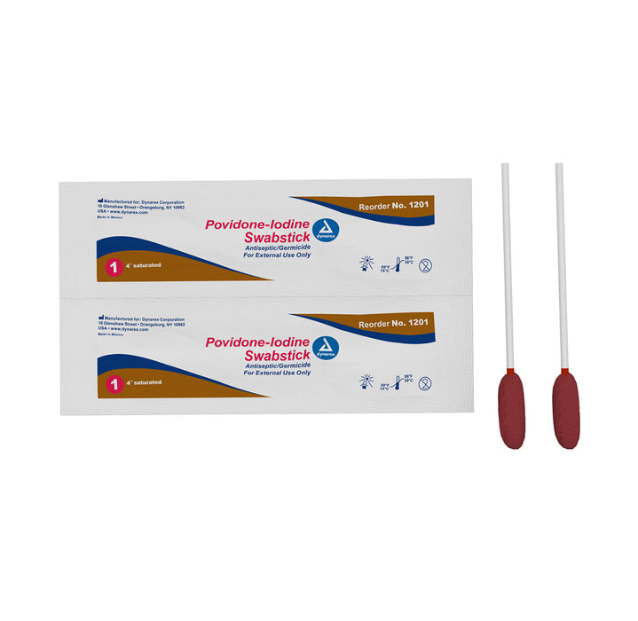 Dynarex Povidone Iodine Swabsticks