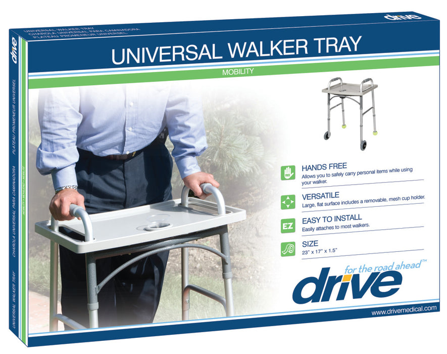 Universal Walker Tray with Cup Holder