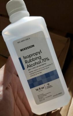 McKesson Isopropyl Rubbing Alcohol Antiseptic, 16 fl oz. - Sammy's Supply