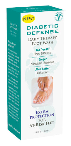 Diabetic Defense Daily Therapy Foot Wash  5.1 Oz. Bottle