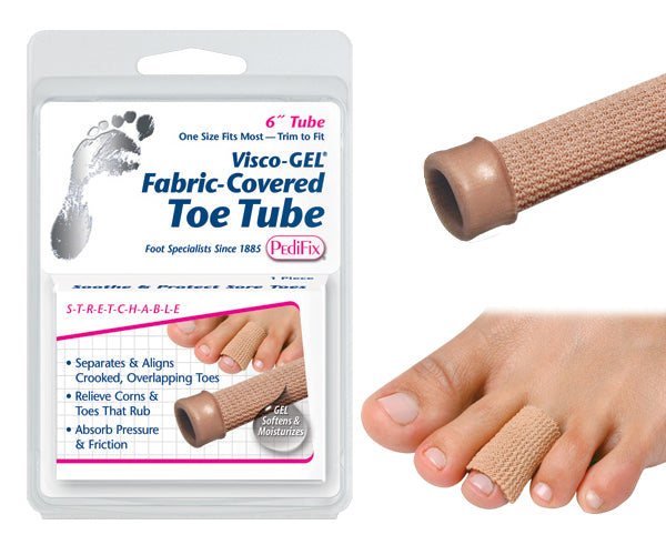 Visco-gel Fabric-covered Toe Tube  Small