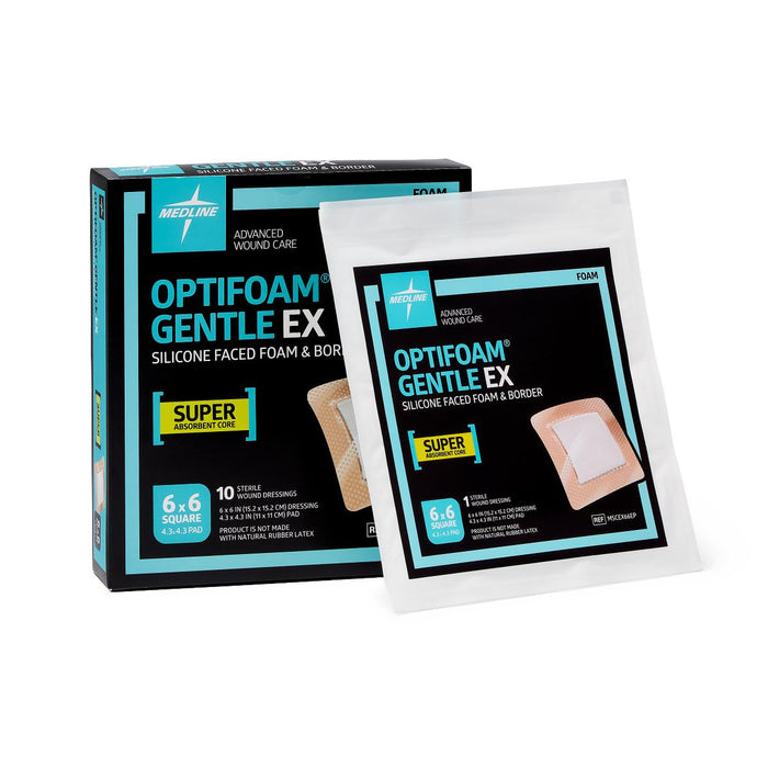 Optifoam Gentle EX Silicone-Faced Foam Dressings