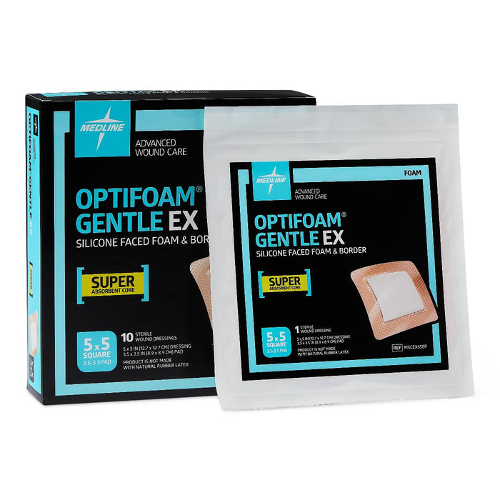 Optifoam Gentle EX Silicone-Faced Foam Dressings