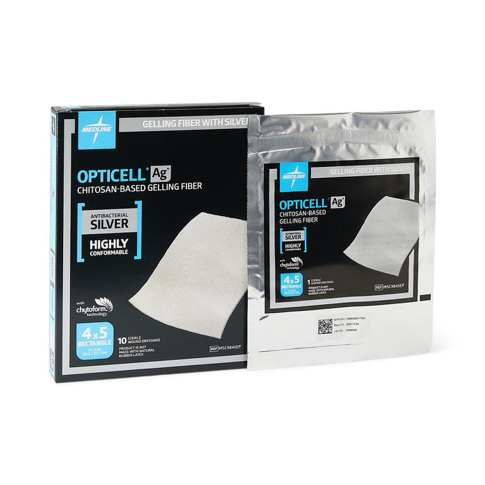 Opticell Ag+ Silver Antibacterial Gelling Fiber Wound Dressings