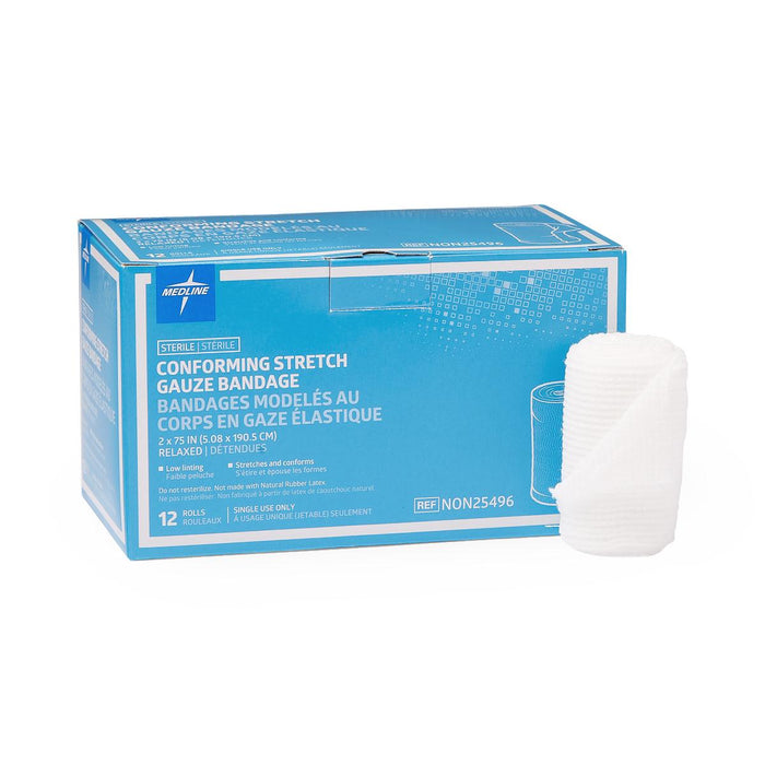 Medline Sterile Conforming Stretch Gauze Bandages