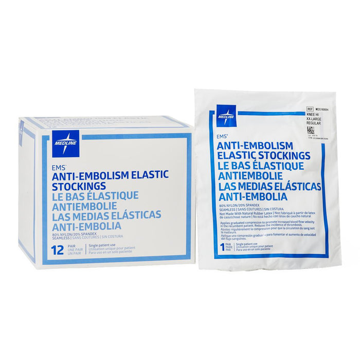 Medline EMS Knee-High Anti-Embolism Stockings