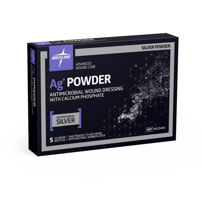 Ag+ Powder Antimicrobial Wound Dressing with Calcium Phosphate