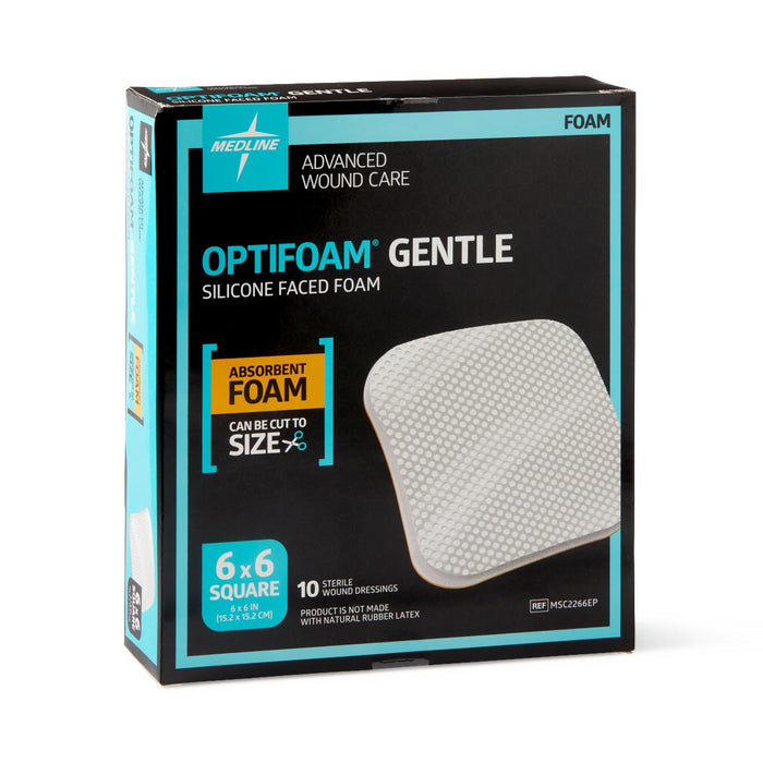 Optifoam Gentle Non-Bordered Silicone-Faced Foam Dressings