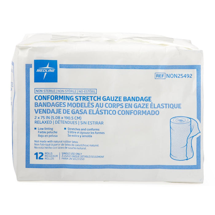 Medline Nonsterile Conforming Stretch Gauze Bandages