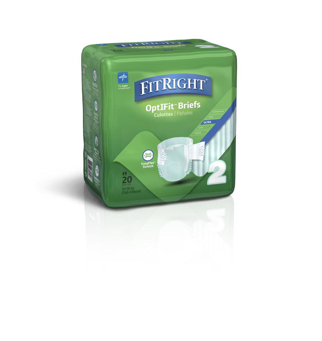 FitRight Stretch Ultra Incontinence Briefs with Center Tab