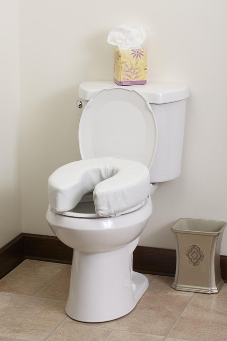 Medline 4" High Padded Toilet Seat