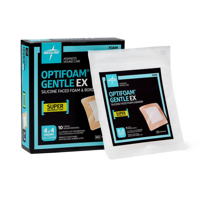 Optifoam Gentle EX Silicone-Faced Foam Dressings