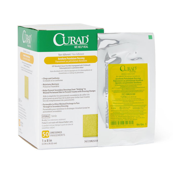 CURAD Xeroform Sterile Nonadherent Gauze Dressing