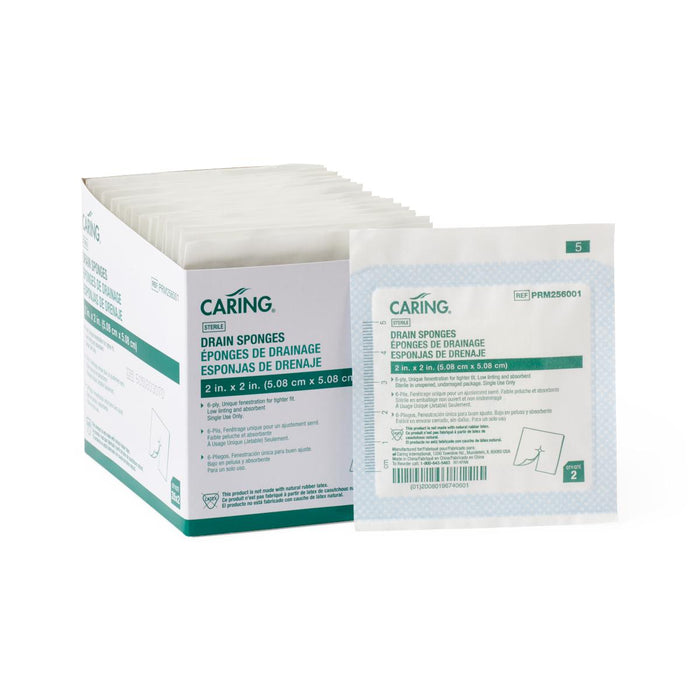 Medline Sterile Nonwoven Gauze Drain Sponges