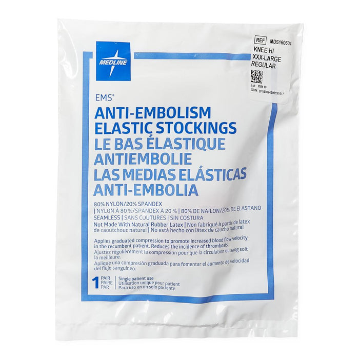 Medline EMS Knee-High Anti-Embolism Stockings