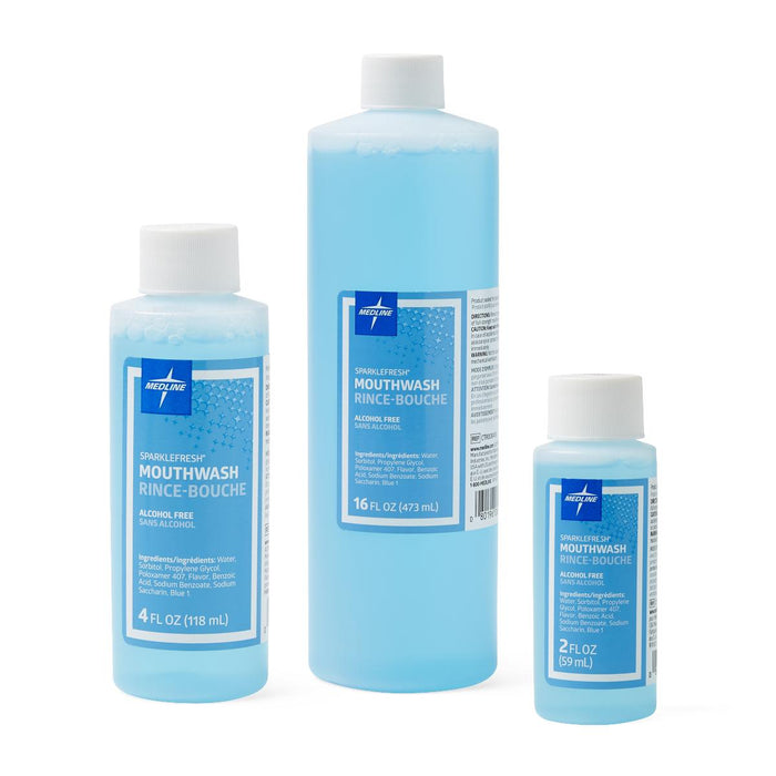 Medline Sparkle Fresh Alcohol-Free Mouthwash