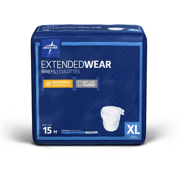 Extended Wear High-Capacity Adult Incontinence Briefs