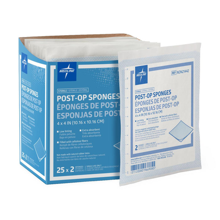 Medline Post-Op Sterile Gauze Sponges