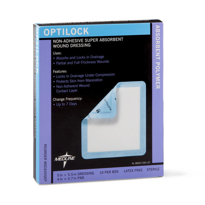 OptiLock Nonadhesive Super Absorbent Wound Dressings