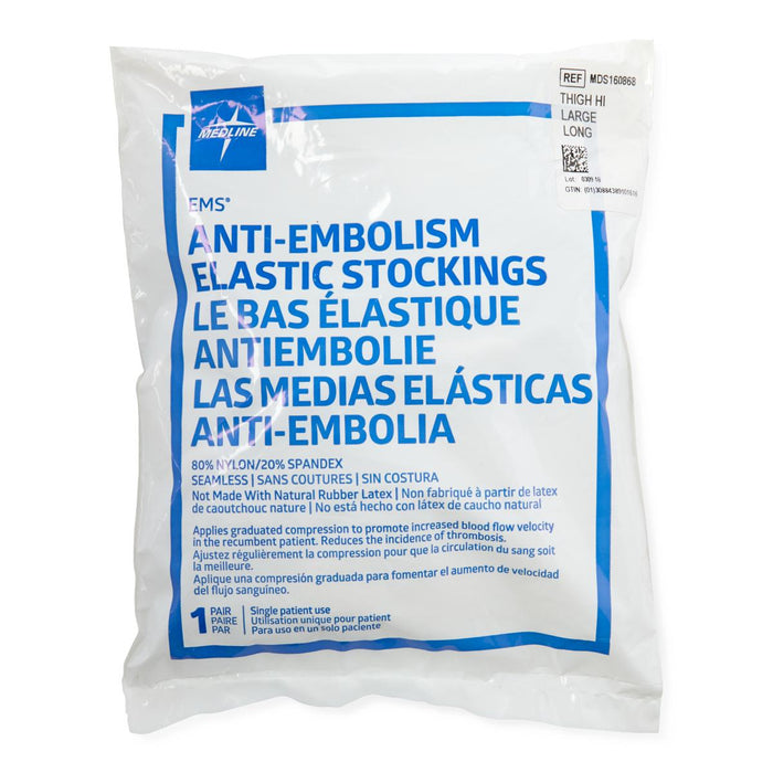 Medline EMS Thigh-High Anti-Embolism Stockings