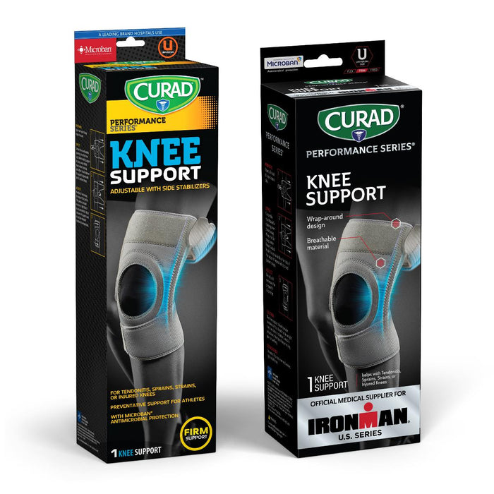CURAD Performance Series Knee Supports with Microban Case