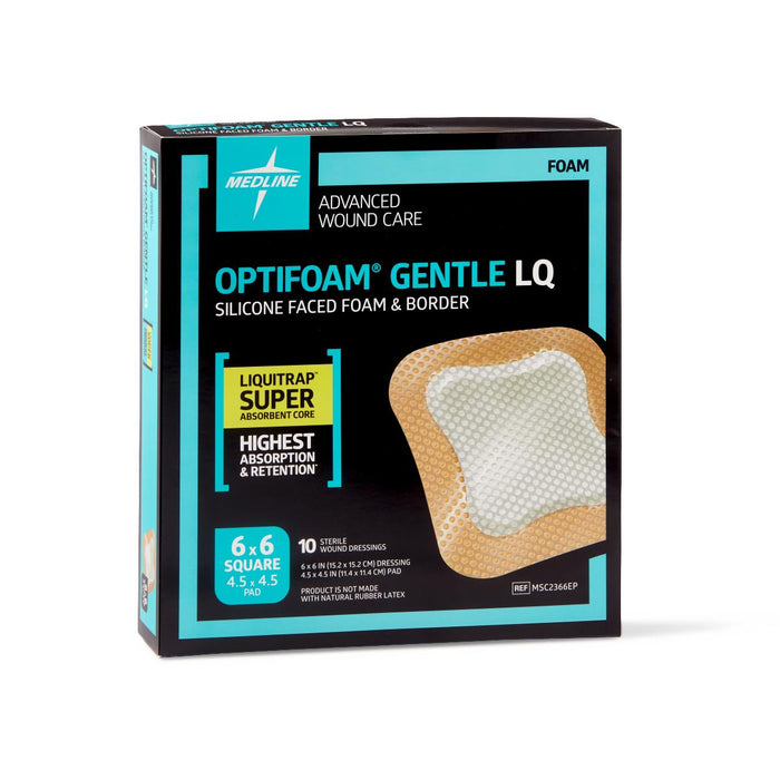 Optifoam Gentle LQ Silicone-Faced Foam Dressings