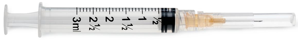 Medline Standard Hypodermic Syringes with Needle