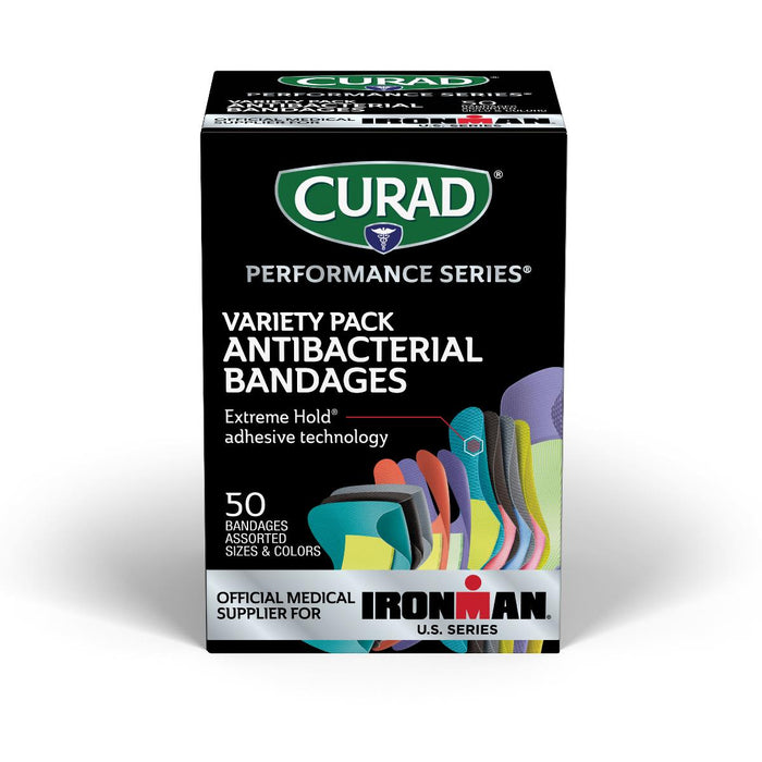 CURAD Performance Series IRONMAN Antibacterial Bandages