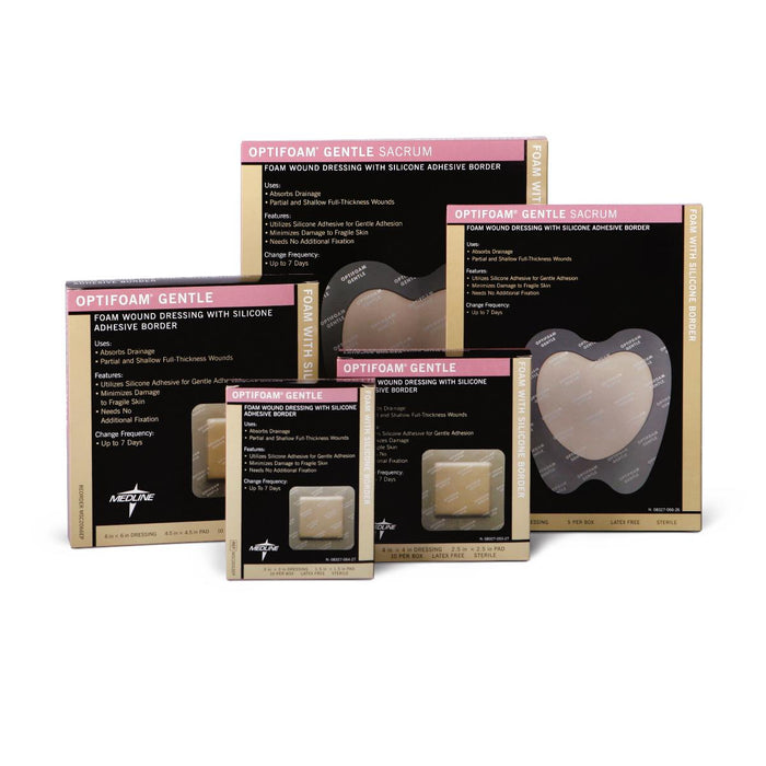 Optifoam Gentle Foam Dressings with Silicone Adhesive Border