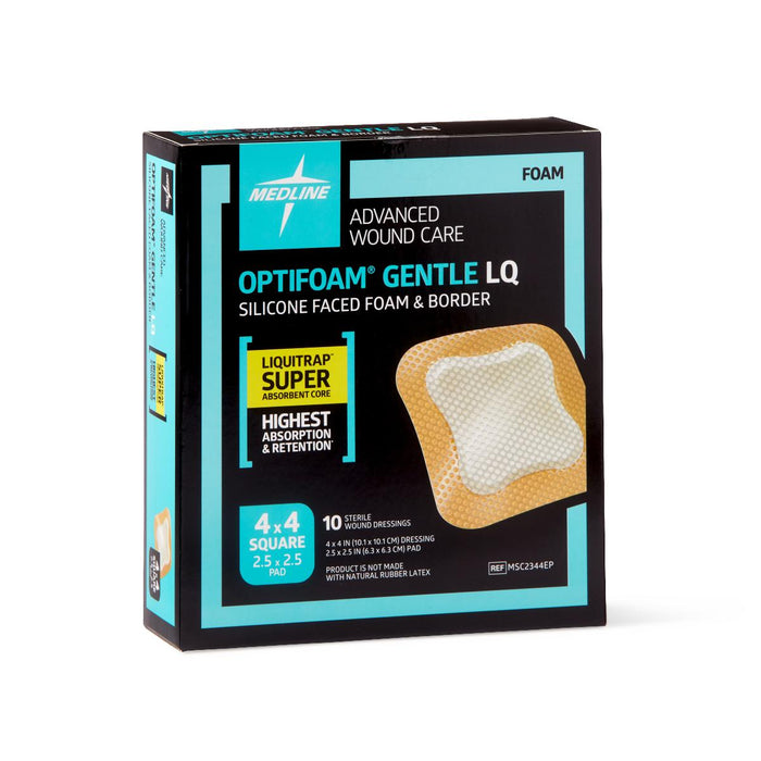 Optifoam Gentle LQ Silicone-Faced Foam Dressings