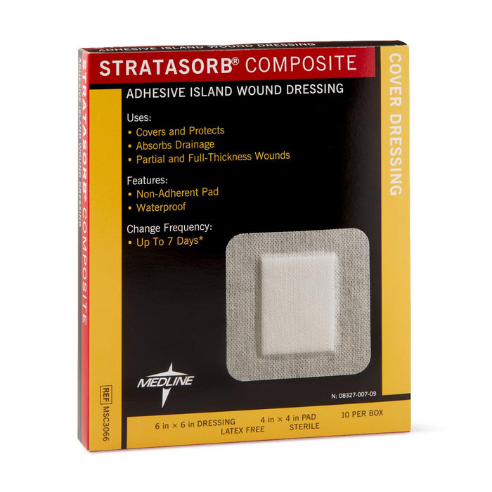 Stratasorb Waterproof Adhesive Island Wound Dressings