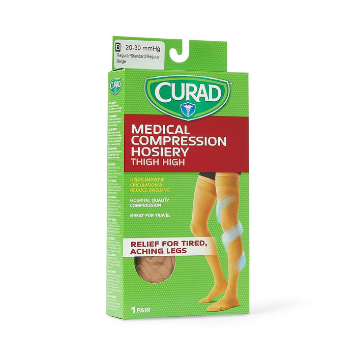 CURAD Thigh-High Compression Hosiery