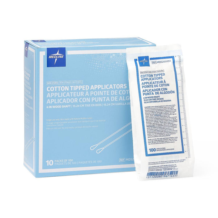 Medline Nonsterile Cotton Tipped Applicator