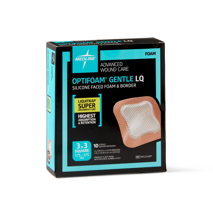 Optifoam Gentle LQ Silicone-Faced Foam Dressings