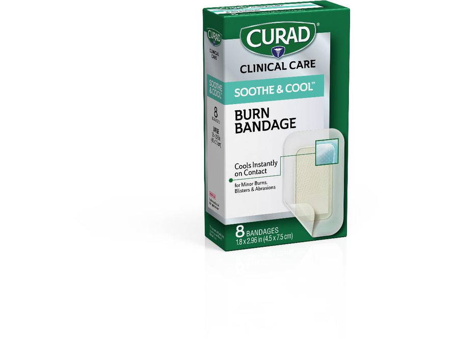 CURAD Soothe and Cool Clear Waterproof Hydrogel Bandages