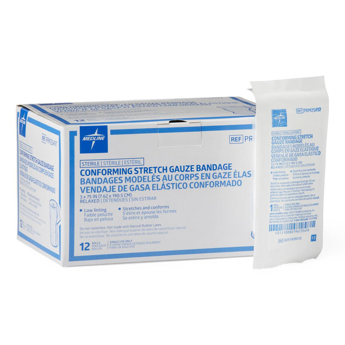 Medline Sterile Conforming Stretch Gauze Bandages