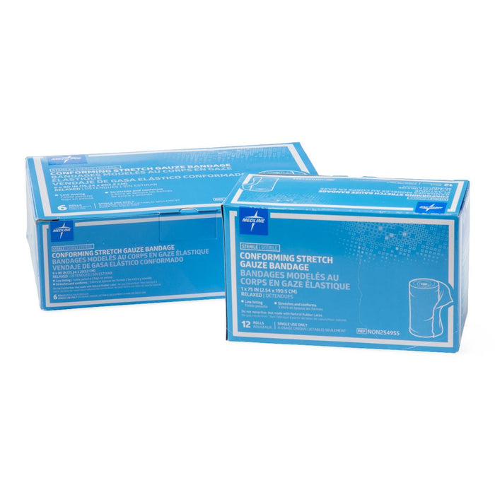 Medline Sterile Conforming Stretch Gauze Bandages