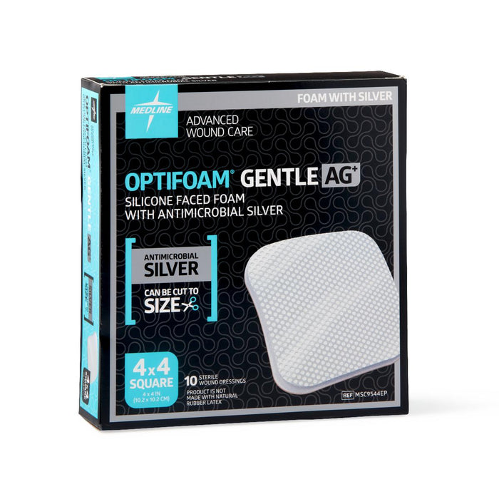 Optifoam Gentle Silicone and Antimicrobial Silver Foam Dressings