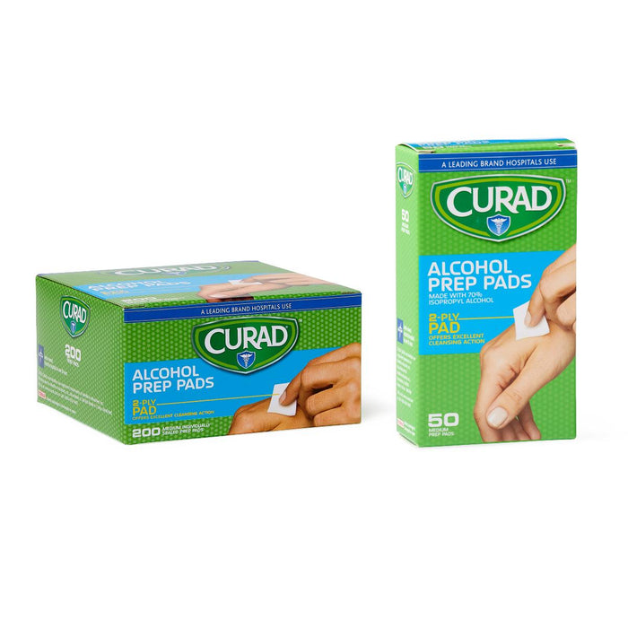 CURAD Medium 2-Ply Sterile Alcohol Prep Pads