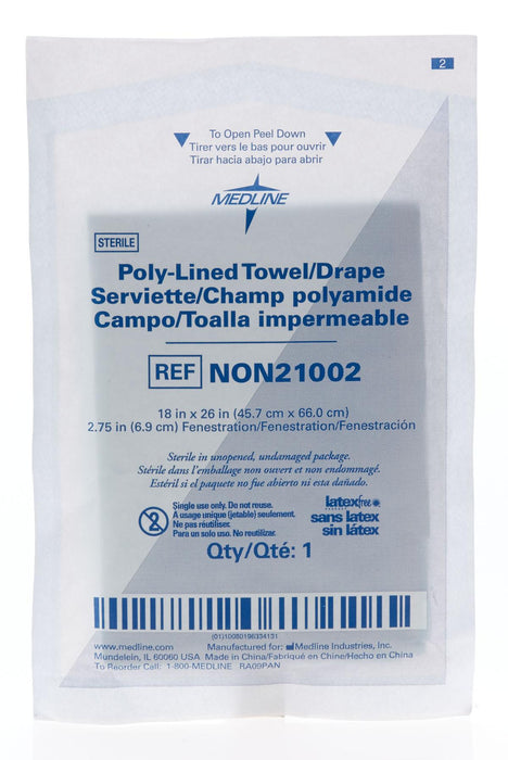 Medline Sterile Fenestrated Disposable Drape