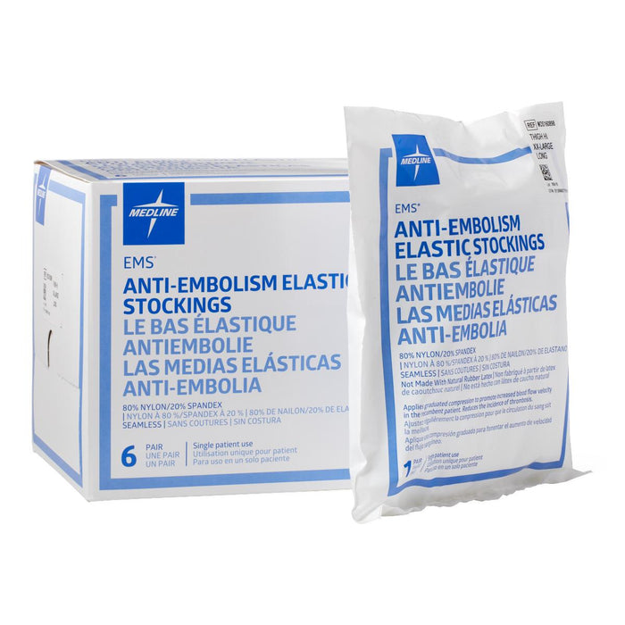 Medline EMS Thigh-High Anti-Embolism Stockings