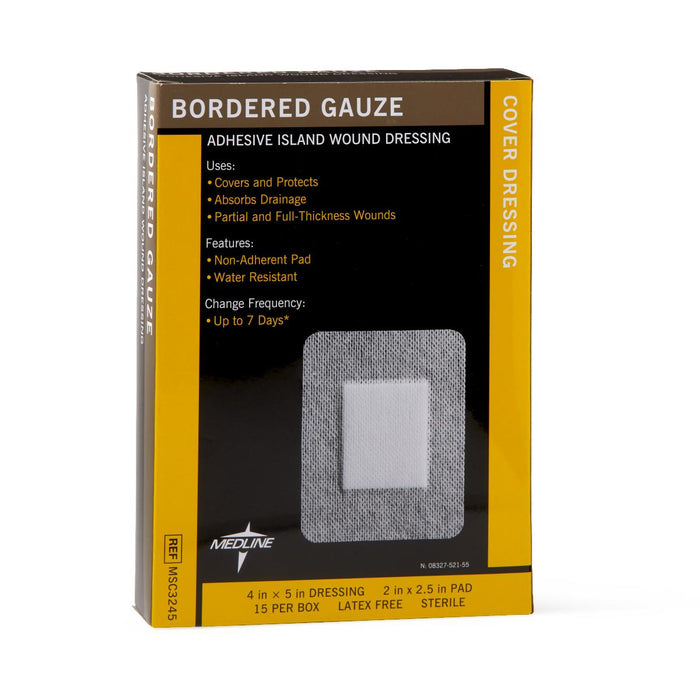 Bordered Gauze Adhesive Island Wound Dressing