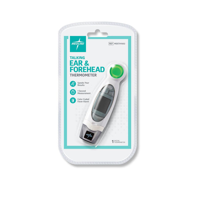 Talking Ear and Forehead Thermometer for Home Use