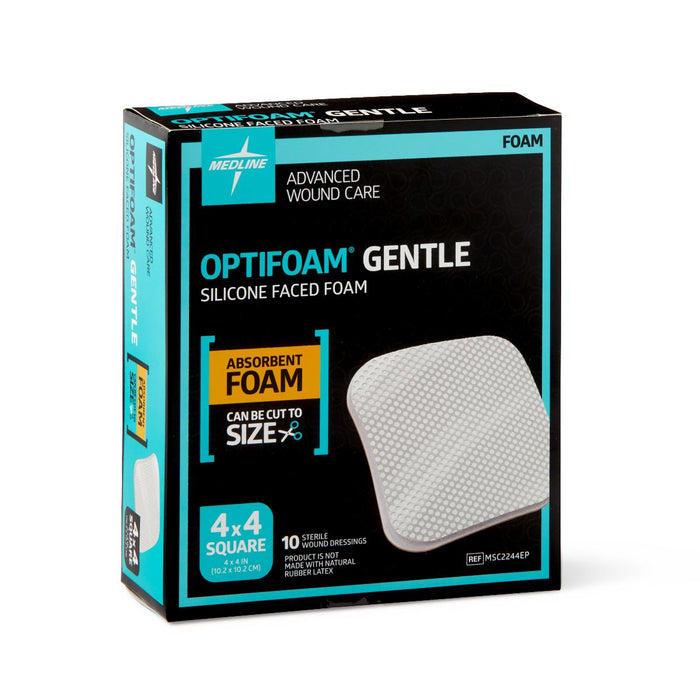 Optifoam Gentle Non-Bordered Silicone-Faced Foam Dressings