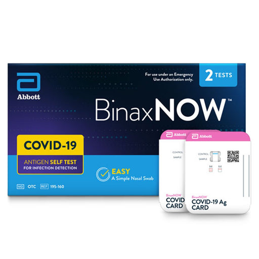 Abbott BinaxNOW™ SARS-CoV-2 Antigen Home Test Kit - Sammy's Supply