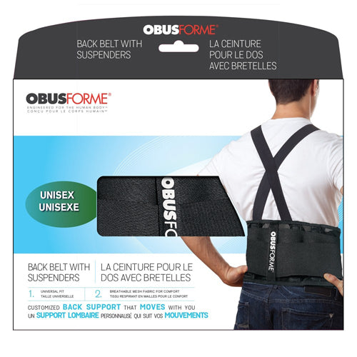 Back Belt-unisex Large/x-large Black  Obusforme