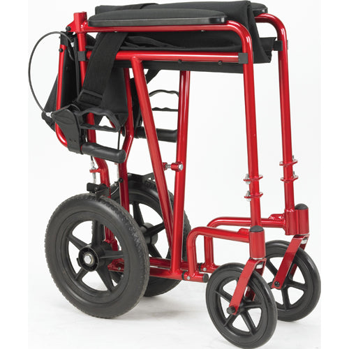 Expedition Aluminum Transport Chair W/loop Locks  19  Red