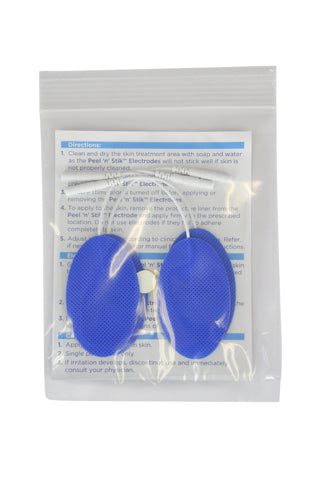 Reusable Electrodes  Pack/4 1.5 X2.5  Oval  Blue Jay Brand
