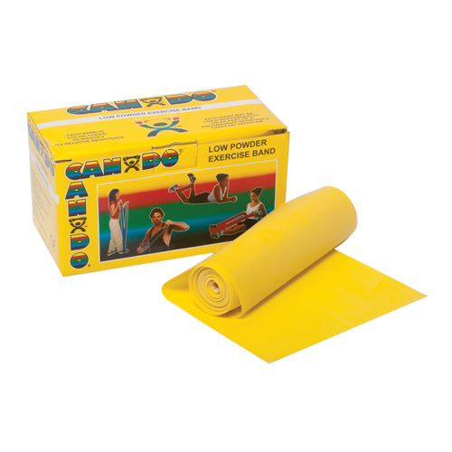 Cando Exercise Band Yellow X- Light 6-yard Roll - Sammy's Supply
