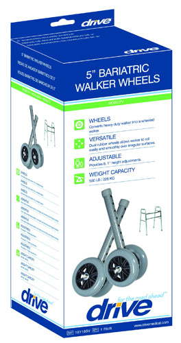 Wheel Kit For #1056 Heavy-duty 5   Silver Vein W-black Wheels - Sammy's Supply